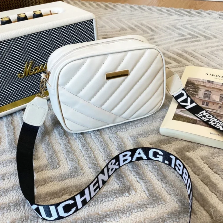 High quality women's PU rolling strip camera bag shoulder bag mobile phone bag casual crossbody bag - Image 6