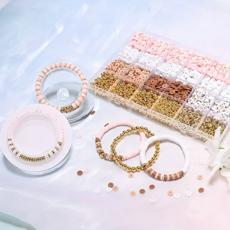 Style DIY Clay Beads Bracelet Making Kit Friendship Golden Letter Beads Kit for Jewelry Making Women Teen Girls Birthday Gift - Image 3
