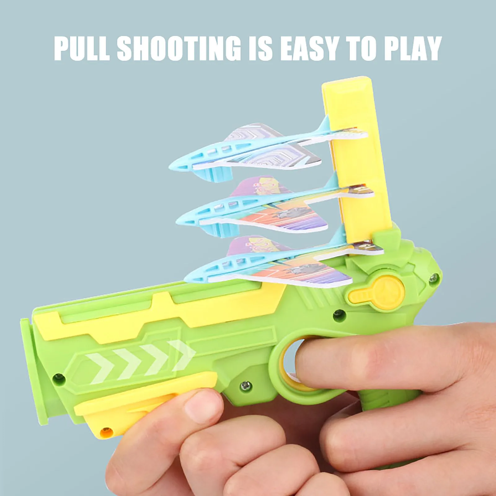 HOT!Airplane Launcher Bubble Catapult With 6 Small Plane Toy Funny Airplane Toys for Kids plane Catapult Gun Shooting Game Gift - Image 3