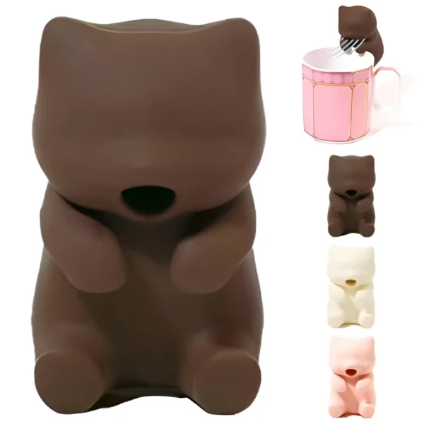 Cute cartoon cat cooling tool for eating and drinking hot water at the table - Image 6