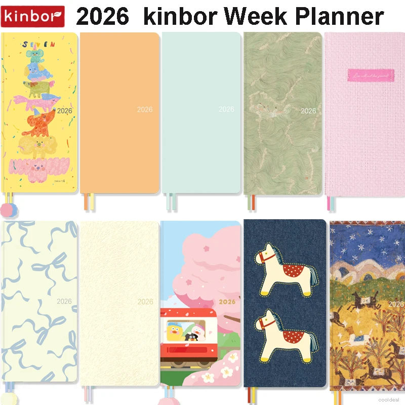 New Kinbor 2026 Week Plan Slim Pocket Weekly Planner Notebook Daily Writing Recording Agenda Calendar Unique Design Best Gifts