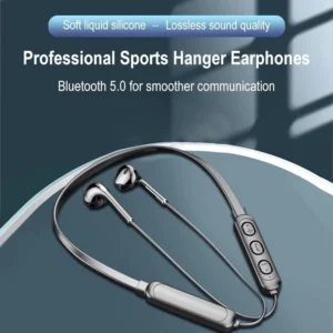 Wireless 9D Bluetooth Headset Neck Hanging Stereo Noise Reduction Universal 5.0 In Ear Sports Headset Microphone For Smart Phone - Image 2