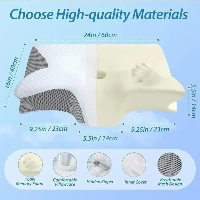 Butterfly Shaped Memory Foam Pillow Relaxing Cervical Slow Rebound Neck Contour Orthopedic Pillow Pain Relief Sleeping Pillows - Image 6