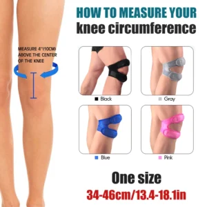 BraceTop 1 PCS Sports Kneepad Double Patellar Knee Patella Tendon Support Strap Brace Pad Protector Open Knee Wrap Band Fitness - Image 5