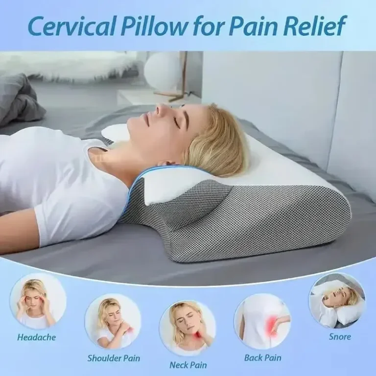 Butterfly Shaped Memory Foam Pillow Relaxing Cervical Slow Rebound Neck Contour Orthopedic Pillow Pain Relief Sleeping Pillows - Image 3