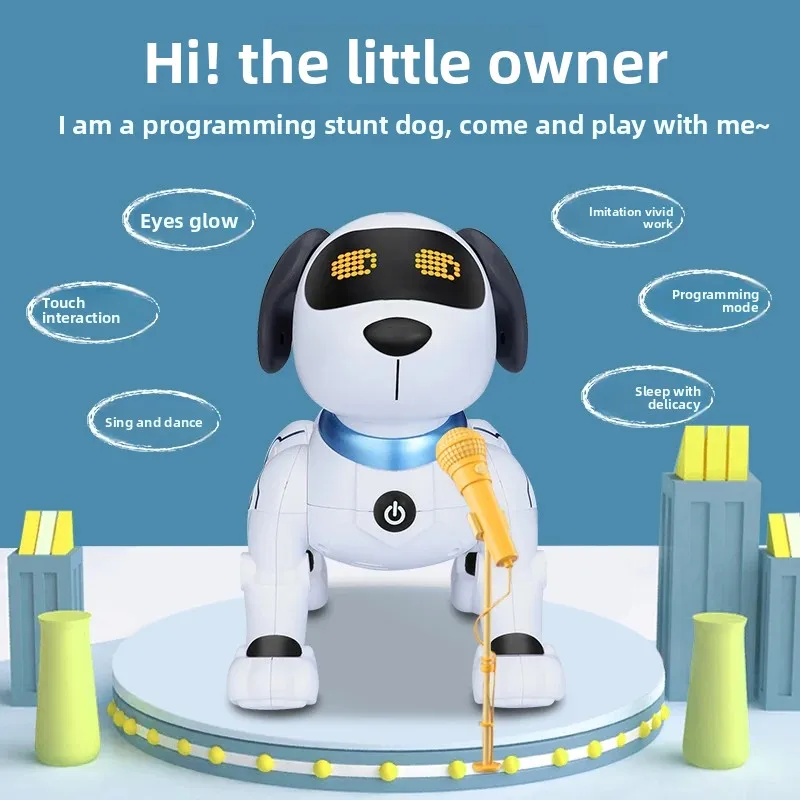 Intelligent Electric Robot Dog Toy for Children Boys Educational Walking Talking Little Dog Baby Electric Robot Plush Toys - Image 2