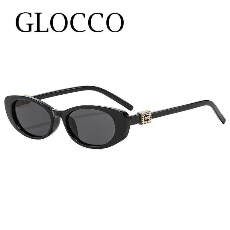 Retro Oval Frame Sunglasses Fashion Personalized Trendy Small Frame Sunglasses Punk Cat Eyes Sunshade Sun Protection Glasses - Image 4