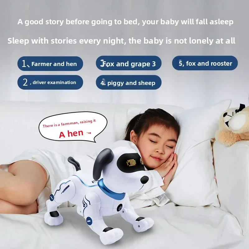 Intelligent Electric Robot Dog Toy for Children Boys Educational Walking Talking Little Dog Baby Electric Robot Plush Toys - Image 3