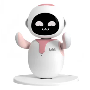 Eilik Pink - Touch Interactive Toys, Cute Robot Pets with Abundant Emotions. Idle Animations&Mini-Games, Unique Gift for Girls &