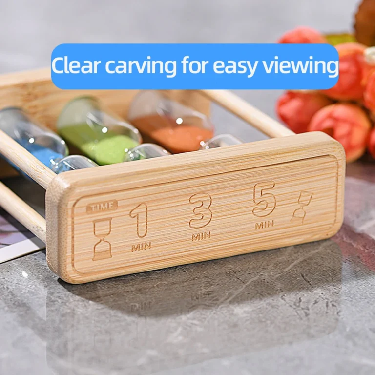 Wooden Combination Hourglass 1/3/5 Min Timer Creative Sand Clock for Brushing Teeth & Tea Making Handmade Kids Gift Decor - Image 4