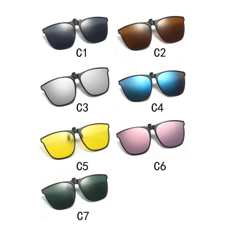 A Pair of New PC Clip Sunglasses for Outdoor Fishing and Driving. Clip Sunglasses for Day and Night Use. - Image 2