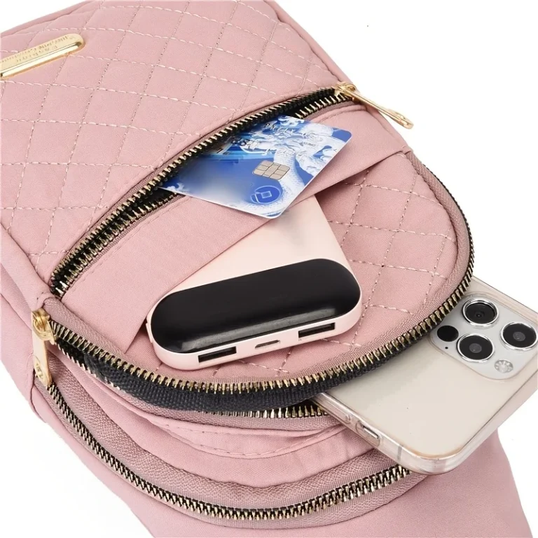 Lightweight Quilted Casual Chest Bag, Foldable Portable Trendy Versatile Tote Shoulder Bag, Ideal for Daily Use, Travel, Outdoor - Image 5