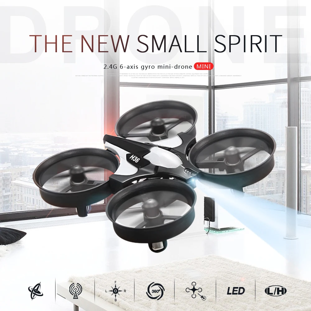 H36 Mini Drone 6-Axis Headless FPV Drones Pocket Remote Control Helicopter Plane RC Dron Quadcopter Toys Christmas Gift for Kids - Image 4