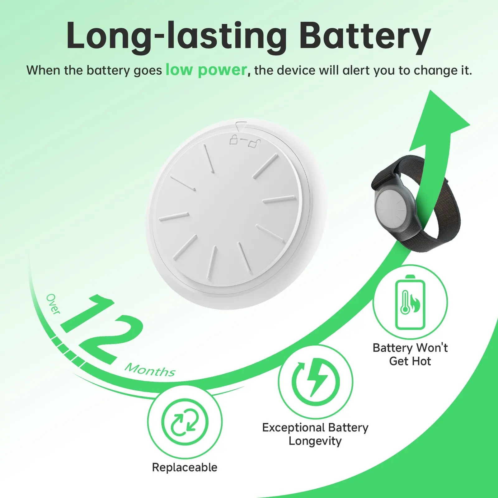 Waterproof bracelet GPS Tracker for Kids (iOS only)Teen,Special Needs,Real Time Tracker Works with Find My (iOS Only) APP - Image 2