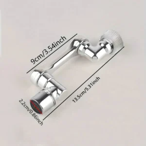 New Universal Rotation Extender Faucet Aerator Plastic Splash Filter Kitchen Tap Washbasin Faucets Bubbler Nozzle Robotic Arm - Image 6