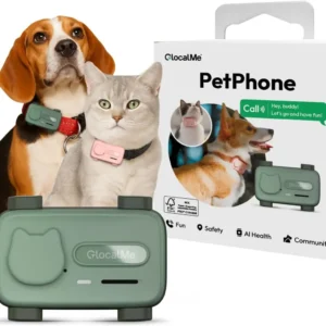 GlocalMe PetPhone GPS Tracker for Dog and Cat AI Health Alerts Real Time Tracking Virtual Fence