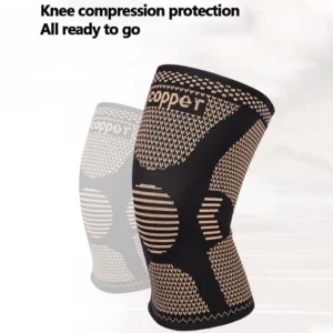 LOOGDEEL Compression for Sports Workout Arthritis Relief Band Copper Nylon Knee Brace for Arthritis Pain and Support Knee Sleeve - Image 6