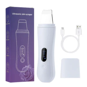 Ultrasonic Skin Scrubber Peeling Blackhead Remover Deep Face Cleaning Ultrasonic Ion Acne Pore Cleaner Facial Shovel Scrubber