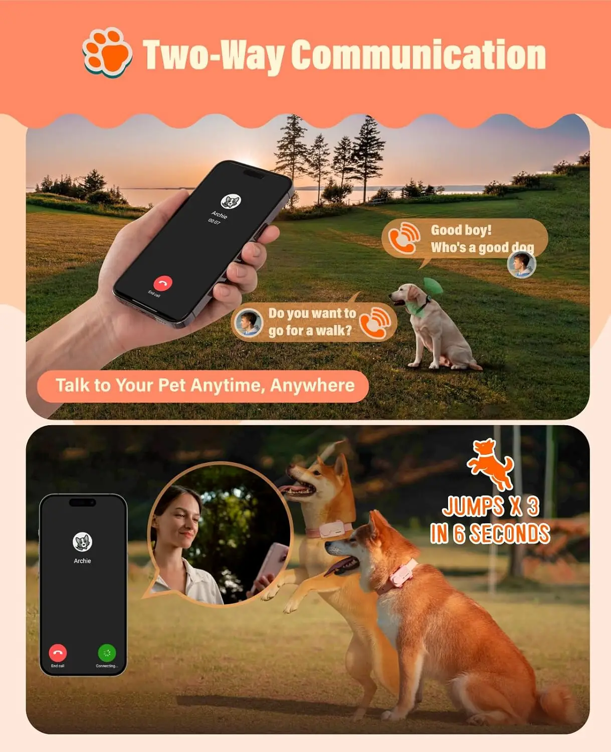 GlocalMe PetPhone GPS Tracker for Dog and Cat AI Health Alerts Real Time Tracking Virtual Fence - Image 2