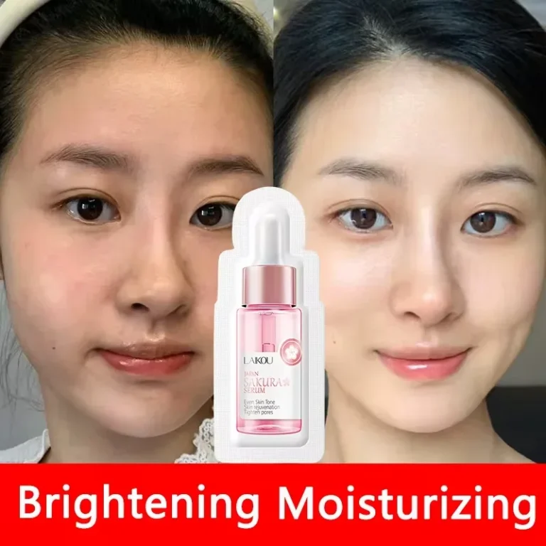 Sakura Whitening Face Serum Anti Aging Fade Fine Lines Tighten Pores Improve Melanin Pigment Dull Moisturizer Brighten Skin Care - Image 4