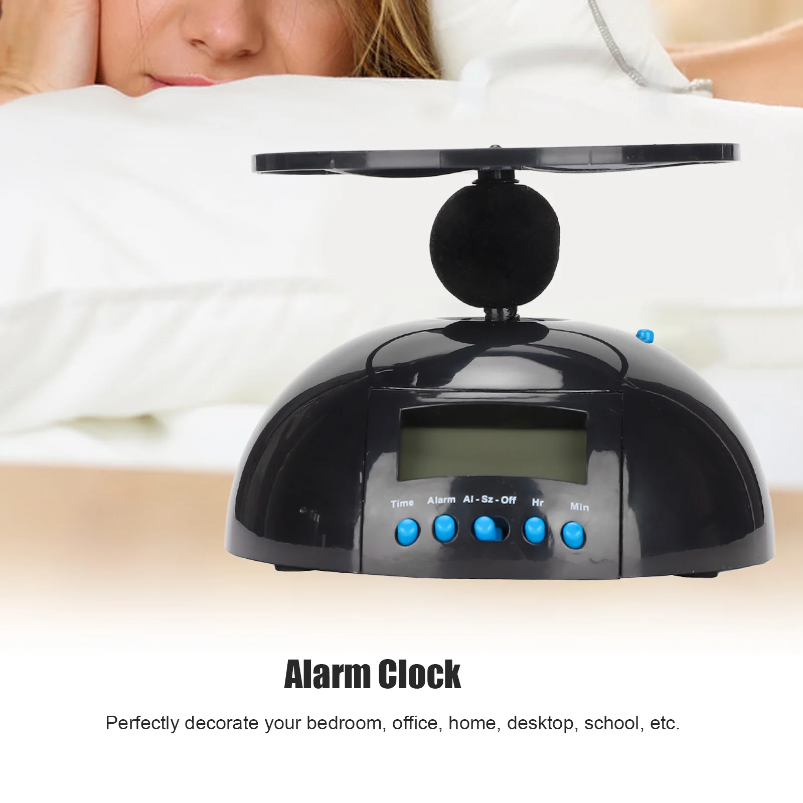ZK30 Electronic Clock Multipurpose Run Away Flying Alarm Clock for Bedroom Office Home School - Image 3