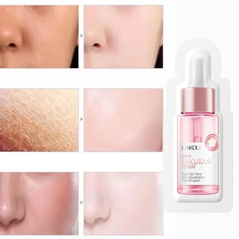 Sakura Whitening Face Serum Anti Aging Fade Fine Lines Tighten Pores Improve Melanin Pigment Dull Moisturizer Brighten Skin Care - Image 2