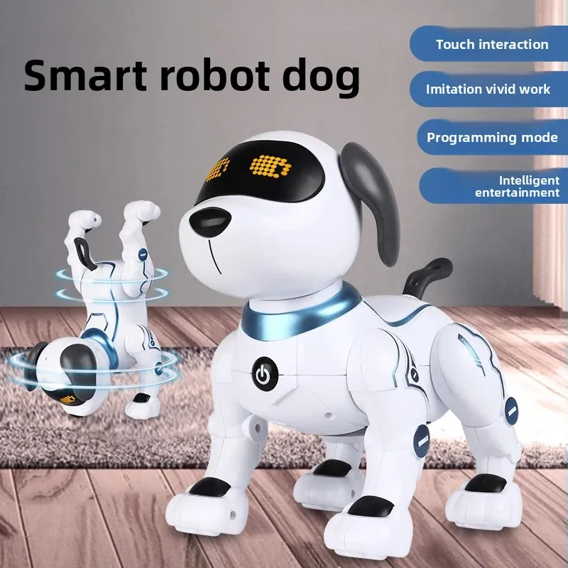 Intelligent Electric Robot Dog Toy for Children Boys Educational Walking Talking Little Dog Baby Electric Robot Plush Toys