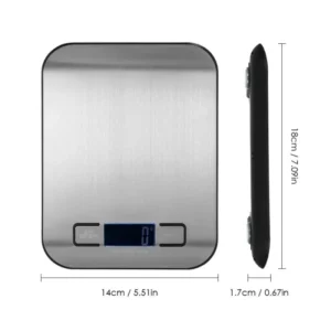 Kitchen Scale Stainless Steel Weighing Food Diet Balance Measuring LCD Precision Electronic Scales Baking Measuring Tools - Image 6