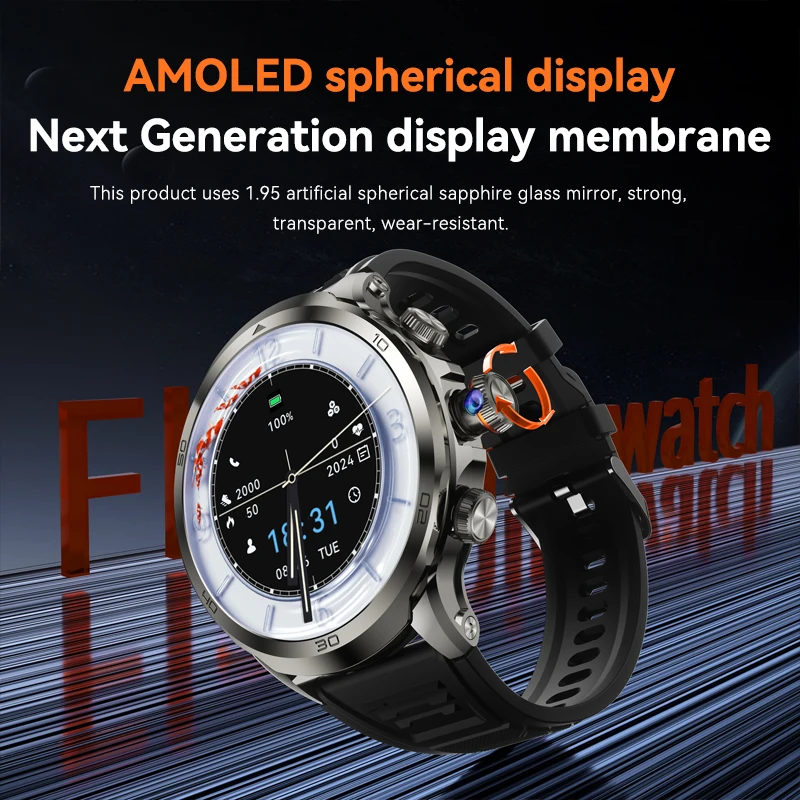 H19 Smart Watch 5G LTE 190° Rotary Camera insert Sim Card Google Play Store App Download GPS WIFI Heart Rate Android Smartwatch - Image 3