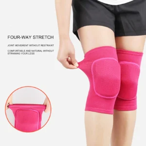 2pcs Sports Compression Knee Pads Elastic Knee Protector Thickened Sponge Knee Brace Support For Dancing Workout Training - Image 3