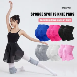2pcs Sports Compression Knee Pads Elastic Knee Protector Thickened Sponge Knee Brace Support For Dancing Workout Training - Image 2