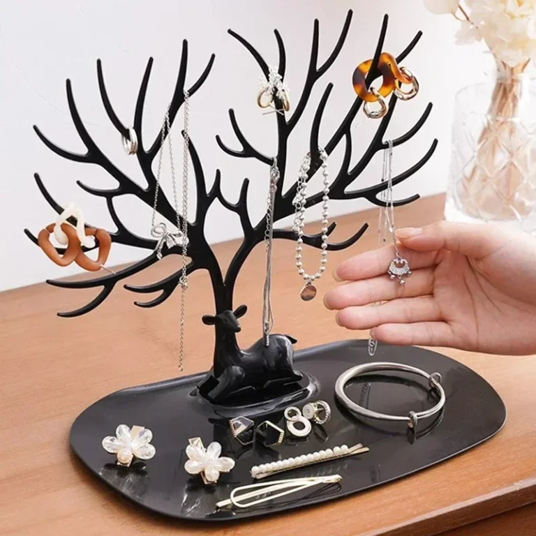 Antlers Makeup Organizer Creative Jewelry Display Stand Wall Shelf For Rings Earrings Necklace Bracelet Bathroom Repisas Home - Image 6