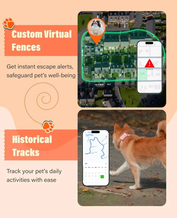 GlocalMe PetPhone GPS Tracker for Dog and Cat AI Health Alerts Real Time Tracking Virtual Fence - Image 5