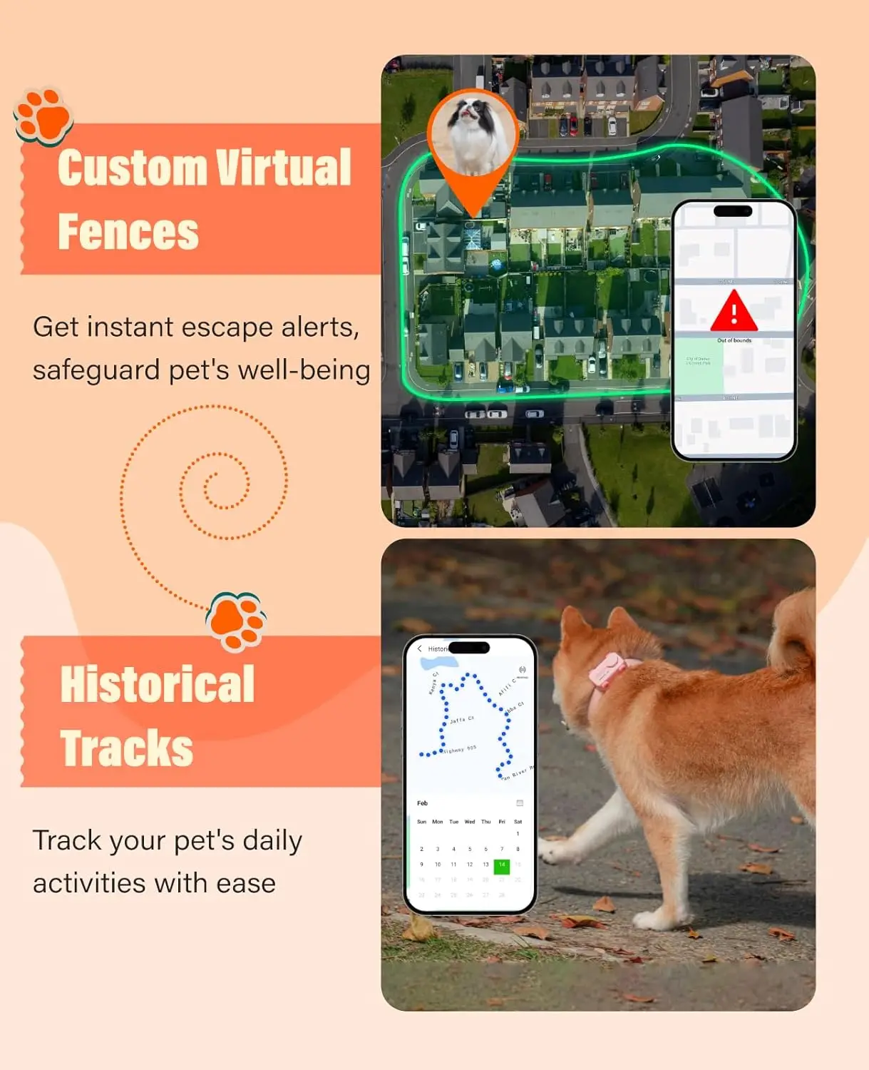 GlocalMe PetPhone GPS Tracker for Dog and Cat AI Health Alerts Real Time Tracking Virtual Fence - Image 5
