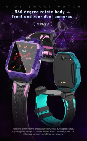 Kids Watch Sim Card SOS Phone Call LBS Positioning Dual Camera IP67 Waterproof Footprint Tracking 360°Flip Alarm Children's Gift - Image 2