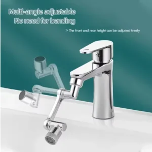 New Universal Rotation Extender Faucet Aerator Plastic Splash Filter Kitchen Tap Washbasin Faucets Bubbler Nozzle Robotic Arm - Image 2