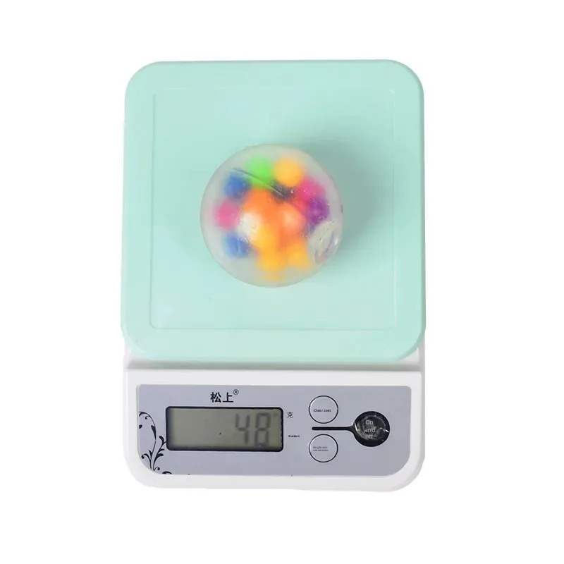 Colorful Bead Stress Relief Ball Soft Rubber Toy Squeezable Fun Plaything Reducing Pressure Amusing Gadgets from Mainland China - Image 5