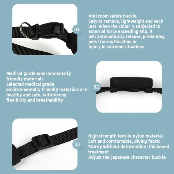 Pet Positioning Collar Cat And Puppy Tracking Movement Alert Collars Anti Lost Tracker For Cats Puppies Remote Global Locator - Image 4