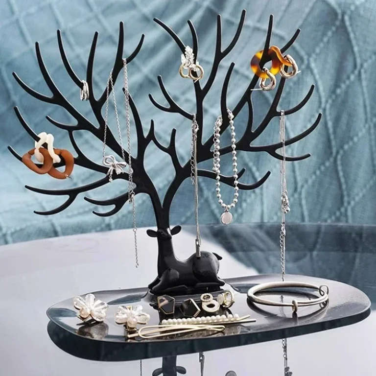 Antlers Makeup Organizer Creative Jewelry Display Stand Wall Shelf For Rings Earrings Necklace Bracelet Bathroom Repisas Home - Image 4