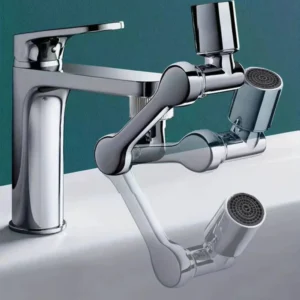 New Universal Rotation Extender Faucet Aerator Plastic Splash Filter Kitchen Tap Washbasin Faucets Bubbler Nozzle Robotic Arm - Image 3