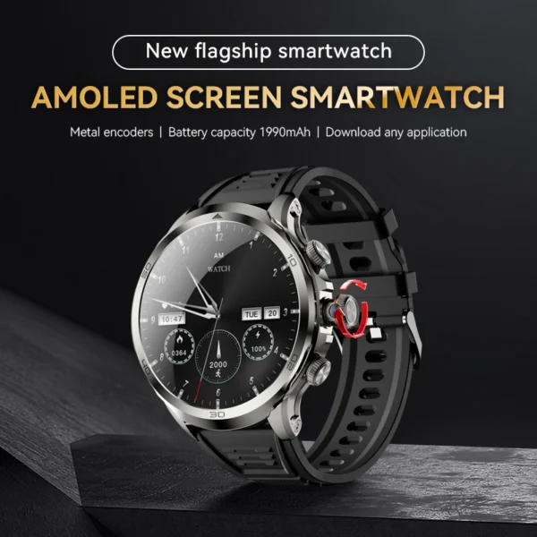 H19 Smart Watch 5G LTE 190° Rotary Camera insert Sim Card Google Play Store App Download GPS WIFI Heart Rate Android Smartwatch - Image 4