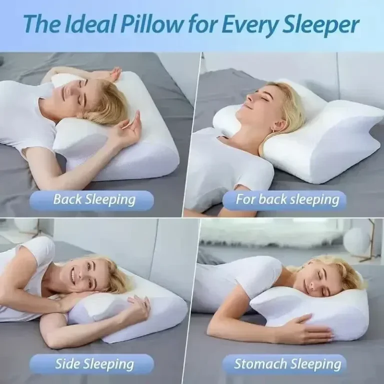 Butterfly Shaped Memory Foam Pillow Relaxing Cervical Slow Rebound Neck Contour Orthopedic Pillow Pain Relief Sleeping Pillows - Image 5