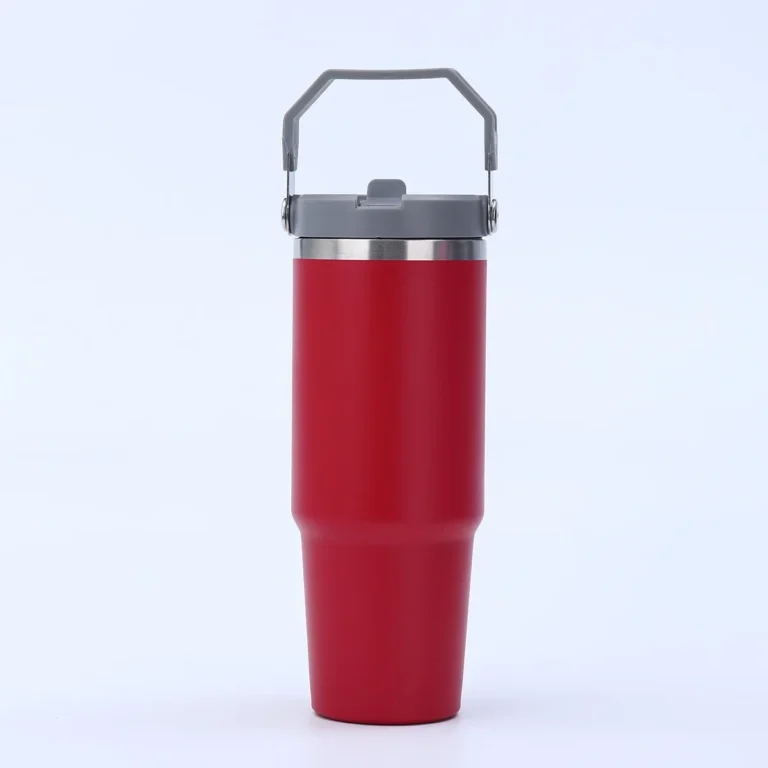 Large Capacity Stainless Steel Vacuum Insulated Thermos with Straw Portable High Aesthetic Value Handheld Car Cup Ice King - Image 5