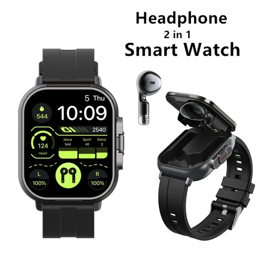 for Doogee S Cyber S Punk S118 S200 X Smart Watch TWS 2 In 1 Wireless Bluetooth Noise Cancelling Earphones Watch Heart Rate NFC - Image 5