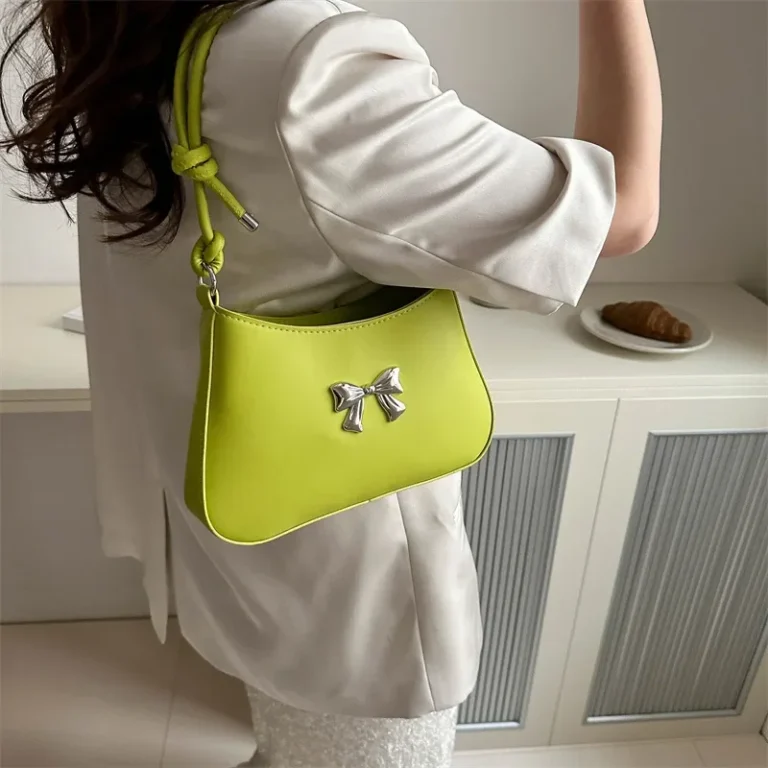 New Butterfly Knot Handbag Women's Fashionable Spring Summer Versatile Quality Single Shoulder Crossbody Underarm Bag - Image 2