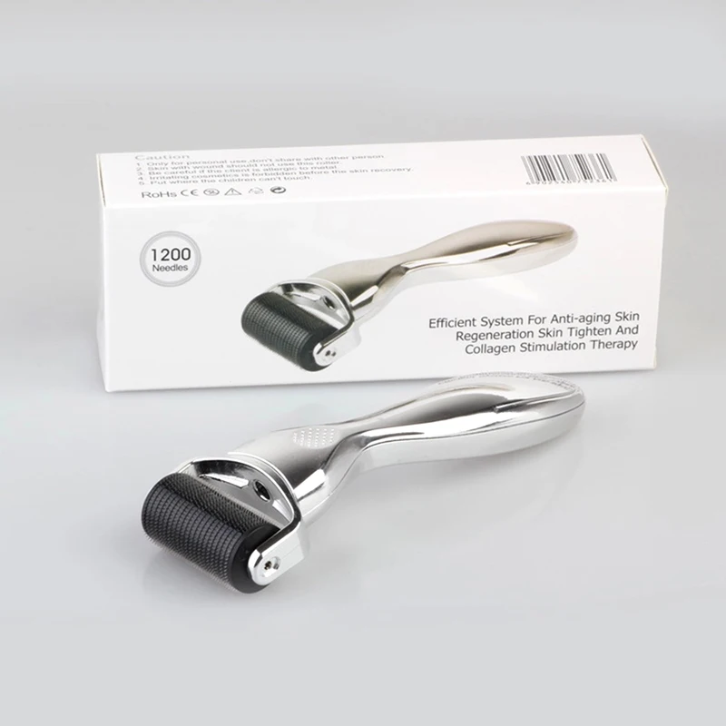 Gold/Silve DRS 1200 Titanium Needles 0.2/0.25/0.3mm Micro Needle Derma Roller replacement head mesotherapy for skin are - Image 5