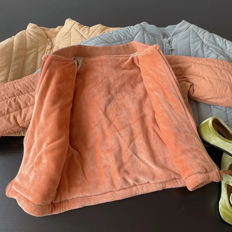 1-6Y Kids Clothing Autumn Thickened Down Cotton Girl Jacket Baby Children Warm Coat Toddler Kids Outwear Children Clothes Winter - Image 6