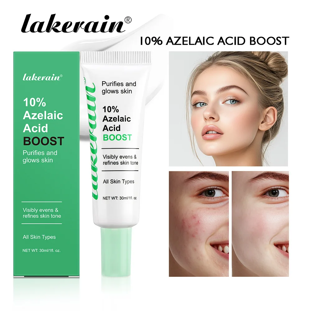 Lakerain Azelaic Acid 10% Serum Lotion Clear Acne Remove Blackheads & Acne Help Moisturize Nourish Facial Cream Essence