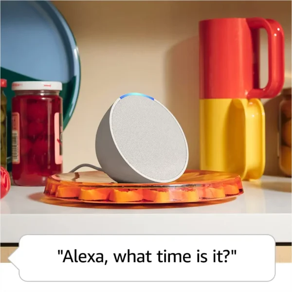 Original Alexa Echo Dot 5th Generation Smart Mini Wifi Home BT Alexa Speaker Horn with Sound Control Voice Assistant and Clock - Image 6