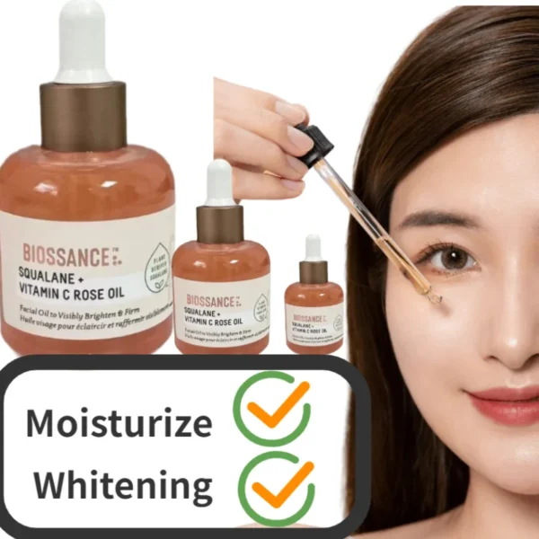 BIOSSANCE Powder Copper Peptide Dogfish Raccoon Rose Essence Oil VC Vitamin Brightening Firming Essence - Image 3